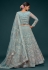 Soft net circular lehenga choli in Sky blue colour 7902