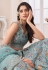 Art silk circular lehenga choli in Sky blue colour 73002