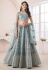 Art silk circular lehenga choli in Sky blue colour 73002