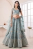 Art silk circular lehenga choli in Sky blue colour 73002