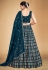 Georgette circular lehenga choli in Teal colour 1704