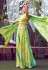 Silk readymade circular lehenga choli in Light green colour 2313