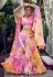 Silk readymade circular lehenga choli in Pink colour 2314