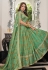 Organza floral lehenga choli in Sea green colour 7423