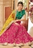 Art silk a line lehenga choli in Pink colour 7425