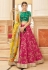 Art silk a line lehenga choli in Pink colour 7425