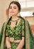 Art silk a line lehenga choli in Green colour 7428