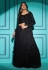 Georgette a line lehenga choli in Black colour 7106
