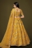 Silk circular lehenga choli in Yellow colour 7811