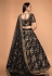 Silk circular lehenga choli in Black colour 7814