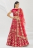 Velvet a line lehenga choli in Magenta colour 853B