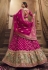 Organza circular lehenga choli in Magenta colour 104