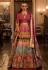 Silk circular lehenga choli in Pink colour 1152