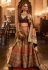 Silk circular lehenga choli in Red colour 1159