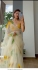 Bollywood model White floral organza saree