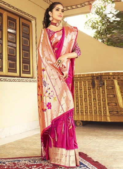Rani Silk Festival Wear Weaving Saree PUSHPA 1003