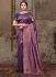 Purple Pure Silk Festival Wear Weaving Saree MAHALAXMI 434C