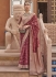 Maroon Organza Party Wear Digital Printed Saree RANGMANCH 795