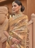 Beige Organza Party Wear Digital Printed Saree RANGMANCH 796