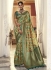 Green Silk Wedding Wear Digital Printed Saree THEKANCHI 6704