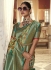 Green Silk Wedding Wear Digital Printed Saree THEKANCHI 6704