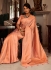 Peach Satin Silk Party Wear Kanchivaram Saree SAMBHAVISILK 152004