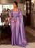 Lilac Satin Silk Party Wear Kanchivaram Saree SAMBHAVISILK 152005