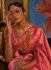 Peach Silk Wedding Wear Weaving Saree KARZOESILK 252003