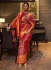 Red Silk Wedding Wear Weaving Saree KARZOESILK 252006