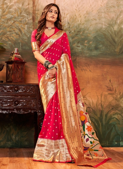 Rani Pure Silk Festival Wear Paithani Saree pavitrapaithanisilk 86003