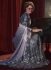 Imported Net sequence Saree in Shaded Blue Color 6802