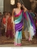 Bollywood Alia Bhatt inspired Georgette Multi color saree