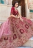 Maroon velvet bridal lehenga choli 2090