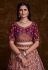 Purple art silk a line lehenga choli 75002