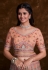 Peach net a line lehenga choli 75004