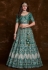 Green art silk a line lehenga choli 75007