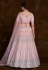 Peach net a line lehenga choli 75010