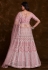 Pink net a line lehenga choli 75013