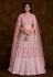 Pink net a line lehenga choli 75013