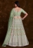 Pista green net a line lehenga choli 75014