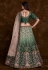 Green art silk a line lehenga choli 75015