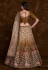 Mustard art silk a line lehenga choli 75016