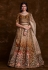 Mustard art silk a line lehenga choli 75016