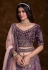 Purple art silk a line lehenga choli 75018