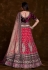 Red art silk a line lehenga choli 75019