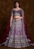 Purple art silk a line lehenga choli 75020