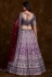 Purple art silk a line lehenga choli 75020