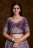 Purple art silk a line lehenga choli 75020