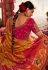 Mustard banarasi silk wedding lehenga choli 10253