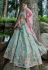 Sky blue viscose lehenga choli 6302